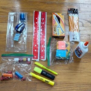 Kids School Supply Set with BIC Pens and Elmer's Glue